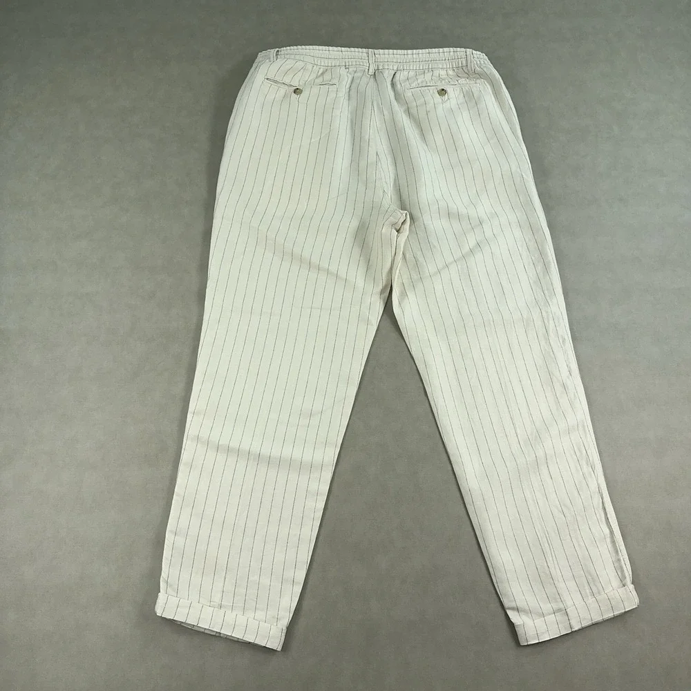 Polo Ralph Lauren Prepster Pants Size 2XL Tailored Slim Fit Linen Blend